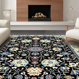 Stylish Earth Tone Floral Motif(Black)