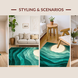 Lively Multi Toned Artistic Composition(Blue)