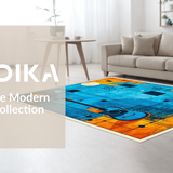 Dynamic Geometric Guitar Artwork(Blue)