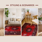 Bold Red Black Geometric Arrangement(Red)