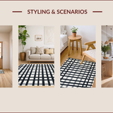 Contemporary Striped Black and White Theme(Black)