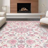 Vibrant Nature Inspired Circular Design(White)