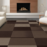 Ultra Soft Area Rug, Non Slip, Stain Resistant, Washable Area Rugs for Living Room, Bedroom, Rustic Dark Plaid Aesthetic Charm(Brown)