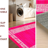 Ultra Soft Area Rug, Non Slip, Stain Resistant, Washable Area Rugs for Living Room, Bedroom, Bold Energetic Funky Vibes(Red)