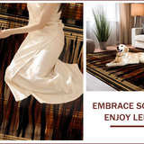 Ultra Soft Area Rug, Non Slip, Stain Resistant, Washable Area Rugs for Living Room, Bedroom, Wildlife-Inspired Luxurious Aesthetic(Brown)