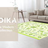 Ultra Soft Area Rug, Non Slip, Stain Resistant, Washable Area Rugs for Living Room, Bedroom, Charming Vintage Medallion Style(White)