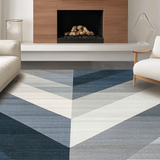 Ultra Soft Area Rug, Non Slip, Stain Resistant, Washable Area Rugs for Living Room, Bedroom, Stylish Subtle Ombre Design(Gray)