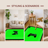 Bold Color Blocked Geometric Style(Green)