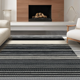 Ultra Soft Area Rug, Non Slip, Stain Resistant, Washable Area Rugs for Living Room, Bedroom, Charming Earthy Animal Print Aesthetic(Black)