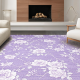 Ultra Soft Area Rug, Non Slip, Stain Resistant, Washable Area Rugs for Living Room, Bedroom, Trendy Soft Textured Pastel Vibe(Purple)