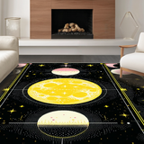 Eclectic Celestial Floral Motif(Black)