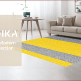 Ultra Soft Area Rug, Non Slip, Stain Resistant, Washable Area Rugs for Living Room, Bedroom, Soft Plush Non Slip Tub Mat for Minimalist Bathrooms(Yellow)