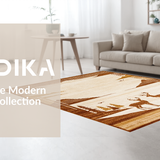 Ultra Soft Area Rug, Non Slip, Stain Resistant, Washable Area Rugs for Living Room, Bedroom, Elegant Neutral Toned Animal Skin Motif(Beige)