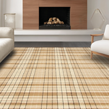 Contemporary Brown Lattice Artistry(Beige)