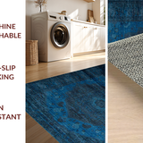 Rustic Distressed Medallion Vibe(Blue)