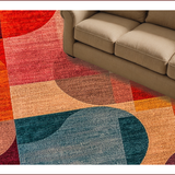 Ultra Soft Area Rug, Non Slip, Stain Resistant, Washable Area Rugs for Living Room, Bedroom, Multi-Colored Soft Entryway Non-Slip Carpet(Red)