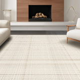 Contemporary Cream Geometric Flair(Beige)