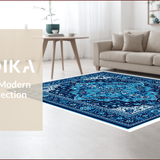 Ultra Soft Area Rug, Non Slip, Stain Resistant, Washable Area Rugs for Living Room, Bedroom, Versatile Boys Bedroom High Traffic Area Rug(Blue)