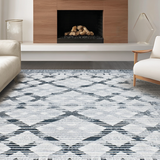 Vibrant Modern Grey Ogee Design(Gray)
