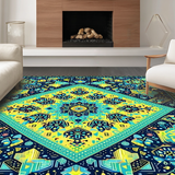 Contemporary Ethnic Medallion Style(Blue)