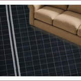 Contemporary Black and White Trellis(Black)