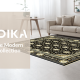 Elegant Black Ivory Medallion Design(Black)