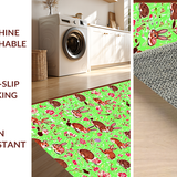 Fresh Spring Garden Entrance Mat(Green)