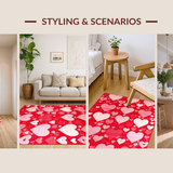 Charming Whimsical Heart Motif(Red)