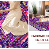 Ultra Soft Area Rug, Non Slip, Stain Resistant, Washable Area Rugs for Living Room, Bedroom, Pastel Artistic Kitchen Entryway Washable Floor Mat(Purple)
