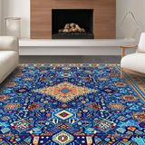 Vibrant Floral Geometric Fusion(Blue)