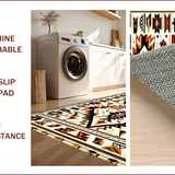 Ultra Soft Area Rug, Non Slip, Stain Resistant, Washable Area Rugs for Living Room, Bedroom, Southwest Aztec Cream Entryway Non-Slip Rug(Beige)