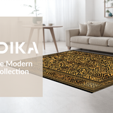 Ultra Soft Area Rug, Non Slip, Stain Resistant, Washable Area Rugs for Living Room, Bedroom, Luxurious Shaggy Cheetah Aesthetic(Black)