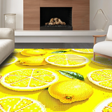 Ultra Soft Area Rug, Non Slip, Stain Resistant, Washable Area Rugs for Living Room, Bedroom, Whimsical Colorful Pattern Fusion(Yellow)