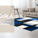 Stylish Minimalist Block Design(Blue)