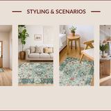 Elegant Sage Floral Motif(Green)