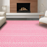 Ultra Soft Area Rug, Non Slip, Stain Resistant, Washable Area Rugs for Living Room, Bedroom, Lush Candy-Colored Modern Appeal(Pink)