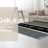 Ultra Soft Area Rug, Non Slip, Stain Resistant, Washable Area Rugs for Living Room, Bedroom, Chic Aviation Roadway Composition(Gray)