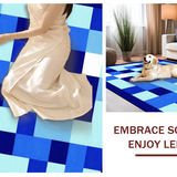 Charming Navy and White Game Mat(Blue)