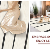 Ultra Soft Area Rug, Non Slip, Stain Resistant, Washable Area Rugs for Living Room, Bedroom, Sleek Transitional Striped Visual Appeal(Beige)