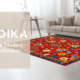 Elegant Tropical Colorful Design(Red)