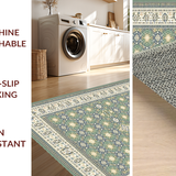 Ultra Soft Area Rug, Non Slip, Stain Resistant, Washable Area Rugs for Living Room, Bedroom, Modern Ivory Symmetrical Theme(Gray)
