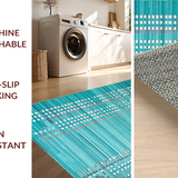 Bold Abstract Black and Teal Fusion(Blue)