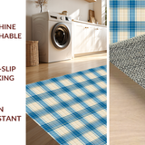 Refined Light Blue Plaid Motif(Beige)