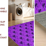 Ultra Soft Area Rug, Non Slip, Stain Resistant, Washable Area Rugs for Living Room, Bedroom, Stylish Plush Minimalist Charm(Purple)