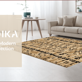 Ultra Soft Area Rug, Non Slip, Stain Resistant, Washable Area Rugs for Living Room, Bedroom, Rustic Caramel Western Living Room Accent Rug(Beige)