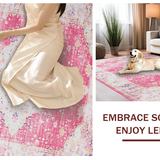 Gently Worn Timeless Geometric Style(Pink)