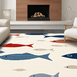 Vibrant Marine Life Visuals(Beige)