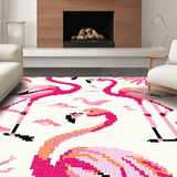 Chic White and Navy Embellishments(Pink)