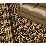 Ultra Soft Area Rug, Non Slip, Stain Resistant, Washable Area Rugs for Living Room, Bedroom, Animal Print Cowboy Style Faux Hide Rug(Beige)