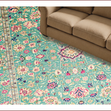 Ultra Soft Area Rug, Non Slip, Stain Resistant, Washable Area Rugs for Living Room, Bedroom, Cream Green Nursery Playroom Stain-Resistant Rug(Green)